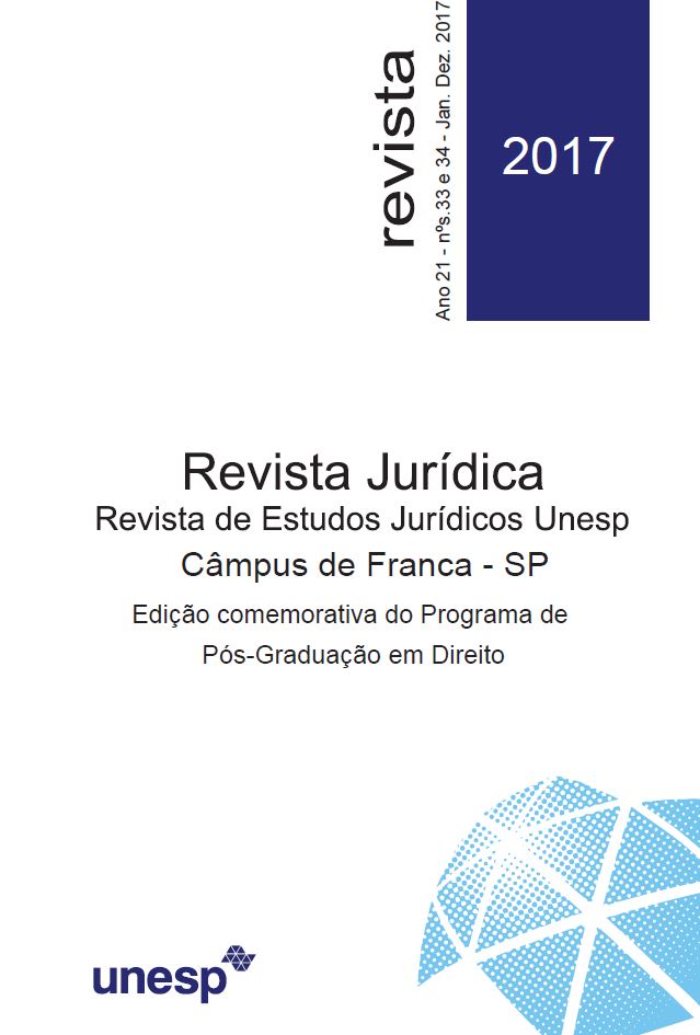 					Visualizar v. 21 n. 34 (2017): Revista de Estudos Jurídicos da UNESP
				