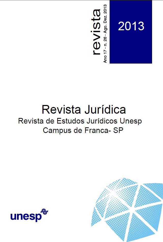 					Visualizar v. 17 n. 26 (2013): Revista de Estudos Jurídicos da UNESP
				